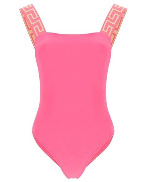 greca border one piece swimsuit